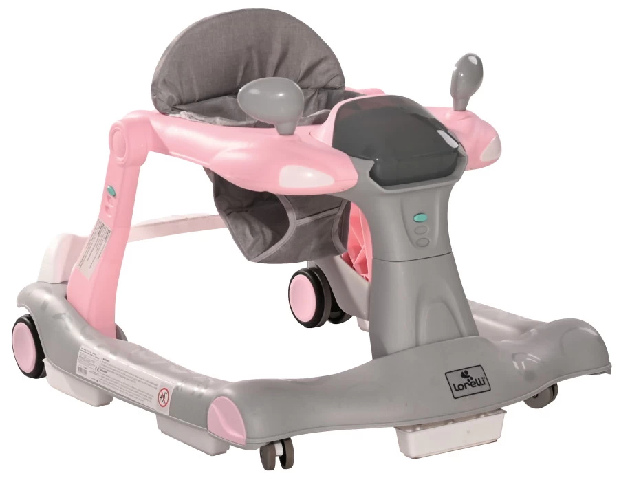 Lorelli Rider Pink & Grey 2-in-1 Loopstoeltje 1012039-0002 3 Lorelli Rider Pink & Grey 2-in-1 Loopstoeltje 1012039-0002