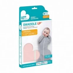 Love To Dream Swaddle Up 1.0 Dusty Pink Medium 6-8.5 Kg Inbakerslaapzak L1001001DPKM -Jollein Winkel love to dream swaddle up 1.0 verpakking m