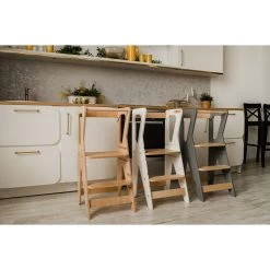 Luna Toys Nature Houten Leertoren Keukenhulp 9503009900 -Jollein Winkel luna toys nature houten leertoren keukenhulp 9503009900 lifestyle 2