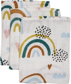 Blush & Blossom Rainbow Hydrofiel Starterset TR-BB4050 -Jollein Winkel mamaloes blush blossom muslin baby starter pack rainbow 03