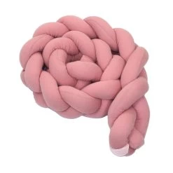 MamaLoes Amy Ajour Roze 210 Cm Braided Bedbumper 84268 -Jollein Winkel mamaloes amy ajour roze 210 cm braided bedbumper 84268 3