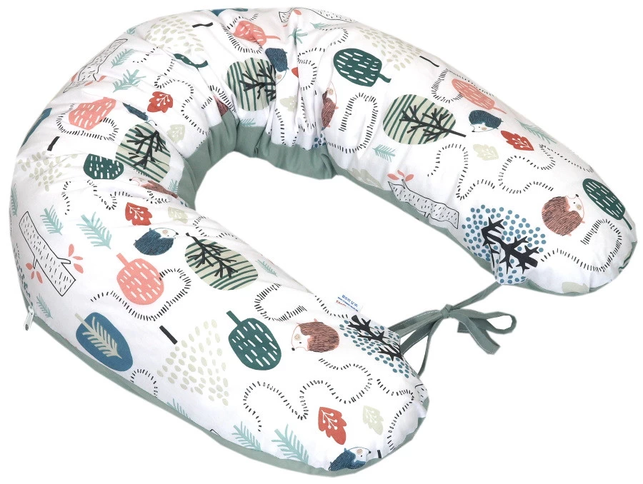 MamaLoes Amy Animal Forest Green Voedingskussen 81915 3 MamaLoes Amy Animal Forest Green Voedingskussen 81915