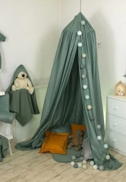 MamaLoes Amy Pure Stonegreen Klamboe 80100 -Jollein Winkel mamaloes amy pure stonegreen klamboe 80100