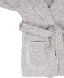 MamaLoes Badstof Light Grey 0-1jr Badjas ML5086 -Jollein Winkel mamaloes badstof light grey 0 1jr badjas ml5086 01