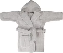 MamaLoes Badstof Light Grey 0-1jr Badjas ML5086 -Jollein Winkel mamaloes badstof light grey 0 1jr badjas ml5086 06