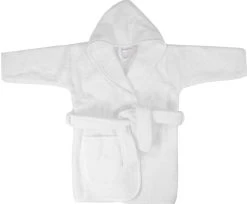 MamaLoes Badstof White 0-1jr Badjas ML5088 -Jollein Winkel mamaloes badstof white 0 1jr badjas ml5088 01 1