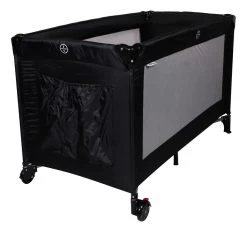 Ding Deluxe Black Campingbedje Incl. Bodemverhoger -Jollein Winkel mamaloes ding deluxe black campingbedje incl. bodemverhoger 2