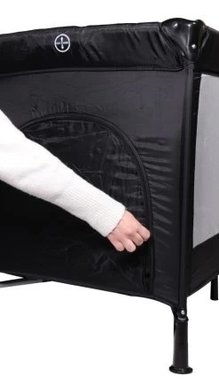 Ding Deluxe Black Campingbedje Incl. Bodemverhoger -Jollein Winkel mamaloes ding deluxe black campingbedje incl. bodemverhoger 7