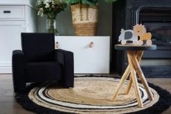 Ding Jamie Velvet Petrol Kinderfauteuil DI-34205 -Jollein Winkel mamaloes ding jamie 12 1