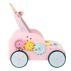 Eco Toys Roze Houten Activiteiten Loopwagen HC494888 -Jollein Winkel mamaloes eco toys roze houten activiteiten loopwagen hc494888 00