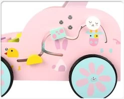 Eco Toys Roze Houten Activiteiten Loopwagen HC494888 -Jollein Winkel mamaloes eco toys roze houten activiteiten loopwagen hc494888 02