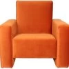 Ding Jamie Velvet Sienna Kinderfauteuil DI-34202 1 Ding Jamie Velvet Sienna Kinderfauteuil DI-34202 -Jollein Winkel mamaloes kinderfauteuil velvet oranje 01k