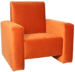 Ding Jamie Velvet Sienna Kinderfauteuil DI-34202 -Jollein Winkel mamaloes kinderfauteuil velvet oranje 04k