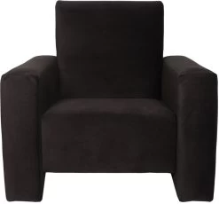 Ding Jamie Velvet Zwart Kinderfauteuil DI-34203