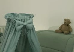 MamaLoes Pure Stonegreen Deluxe Wit Baby Wiegje 80635 -Jollein Winkel mamaloes pure stonegreen deluxe wit baby wiegje 80635