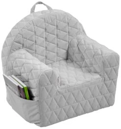 Albero Mio Velvet Grijs Kinderfauteuil