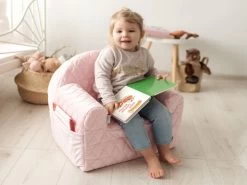 Albero Mio Velvet Roze Kinderfauteuil -Jollein Winkel mamaloes velvet roze kinderfauteuil 2