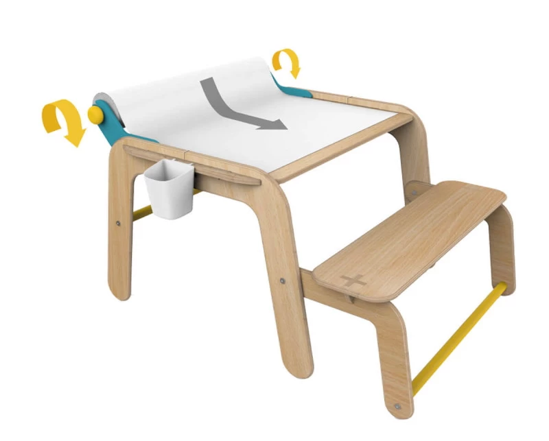 Mamatoyz Tekentafel Met Bankje MT14 4 Mamatoyz Tekentafel Met Bankje MT14 - Afbeelding 2