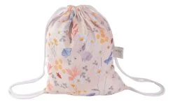 MamaLoes Amy Bamboo Nature Meadow Beige 70 X 70 Cm Wikkeldeken 82425 -Jollein Winkel meadow beige rugzakje 1 1