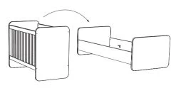 Meegroei Babykamer Naomi: Meegroei Ledikant, Commode En 3-Deurskast -Jollein Winkel meegroeiledikant naomi naobb20 2 1