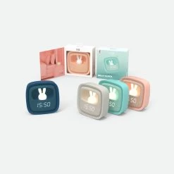 MOB Billy Donkerblauw Klok En Nachtlampje BILLY-DKBL-01 -Jollein Winkel mob billy klok en nachtlampje sfeer 2 1