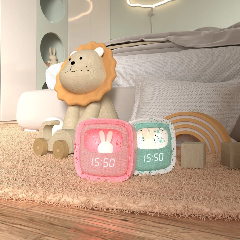 MOB Billy Terrazzo Mintgroen Klok En Nachtlampje BILLY-MTAE-01 6 MOB Billy Terrazzo Mintgroen Klok En Nachtlampje BILLY-MTAE-01 - Afbeelding 4