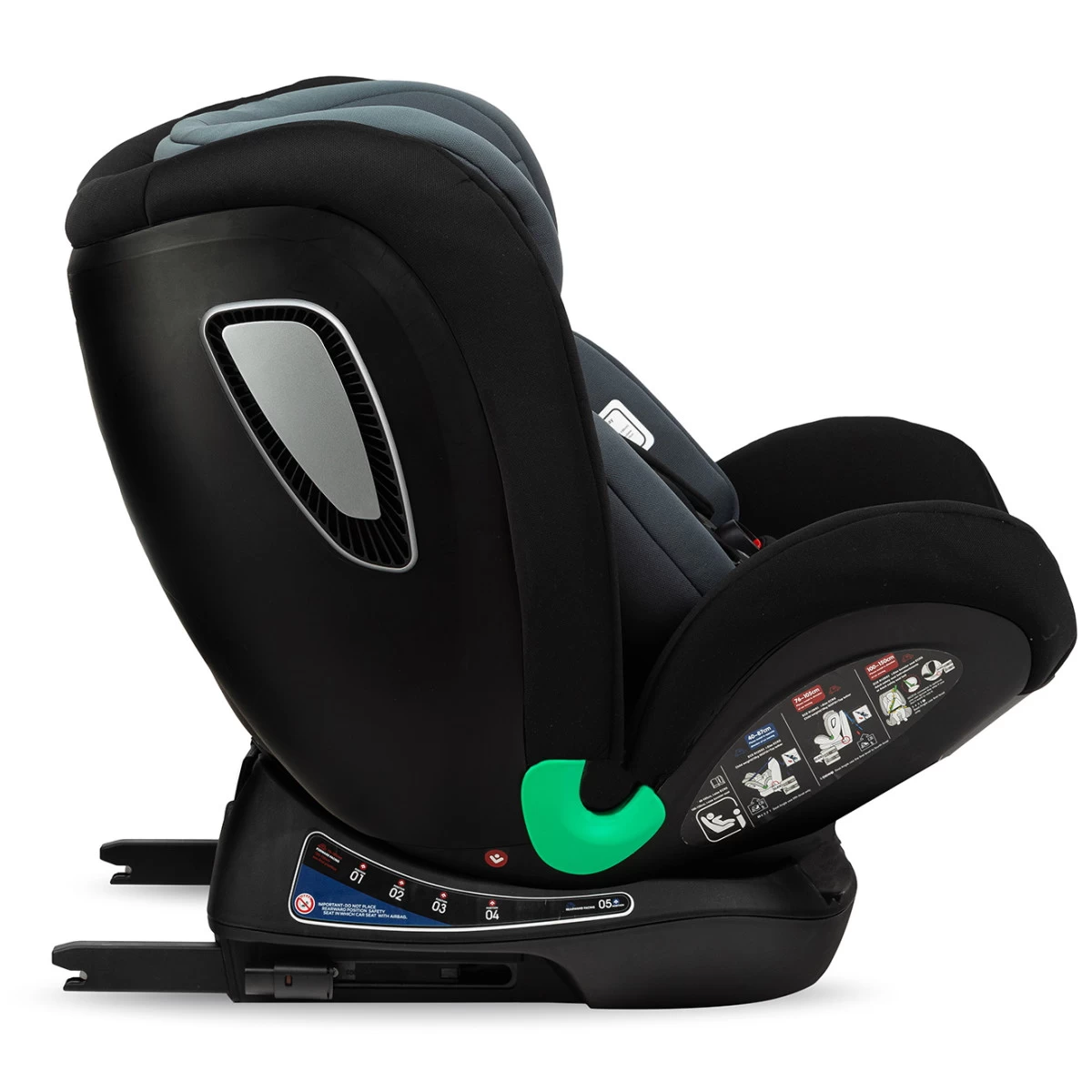 Momi Urso Black 40-150 Cm I-Size Autostoel FOSA00022 - Afbeelding 5