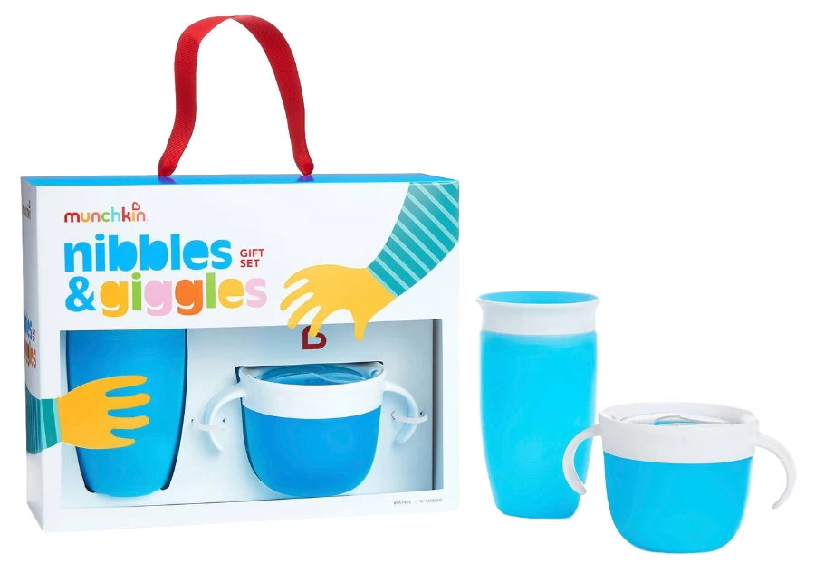 Munchkin Nibbles & Giggles Blue Gift Set 051877 4 Munchkin Nibbles & Giggles Blue Gift Set 051877 - Afbeelding 2