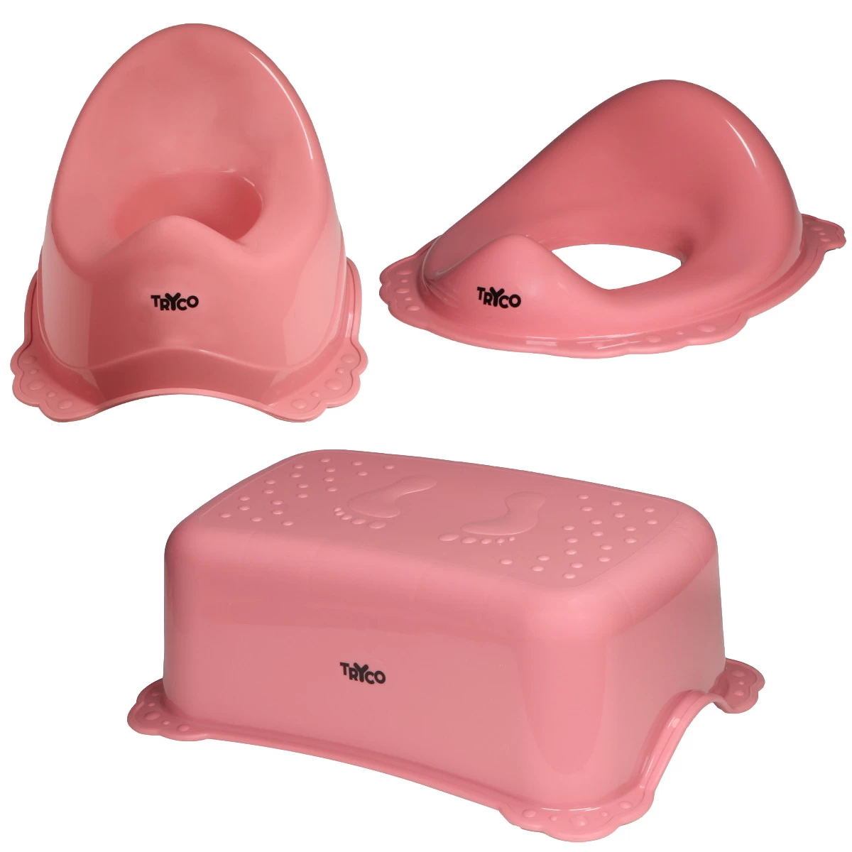 Tryco Pink 3-Delige Toilet Trainingsset 3 Tryco Pink 3-Delige Toilet Trainingsset