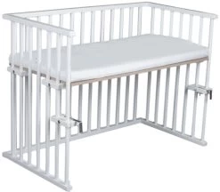 Amal II Piccolo Wit Babywieg Aan Bed Incl. Matras