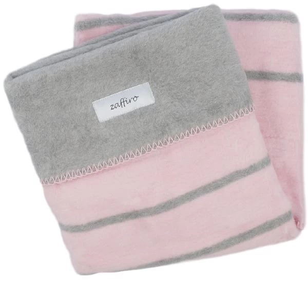 Zaffiro Grijs & Lichtroze Gestreept 75 X 100 Cm Wiegdeken 15120 3 Zaffiro Grijs & Lichtroze Gestreept 75 X 100 Cm Wiegdeken 15120