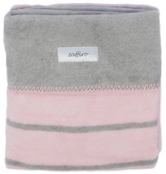 Zaffiro Grijs & Lichtroze Gestreept 75 X 100 Cm Wiegdeken 15120 6 Zaffiro Grijs & Lichtroze Gestreept 75 X 100 Cm Wiegdeken 15120 - Afbeelding 4