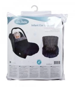 Sevibaby Grijs Groep 0 Universele Autostoel Voetenzak 351 -Jollein Winkel sevibaby grijs groep 0 universele autostoel voetenzak 351 4