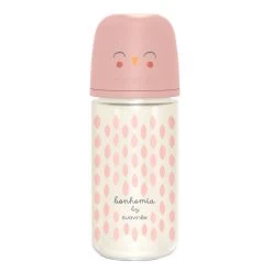 Suavinex Bonhomia Feather Pink 240 Ml Glazen Fles SXSBX5079815