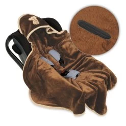 Babymatex Koala Bruin 95x95 Cm Microvezel Wikkeldeken Voor Autostoel TB0149_17 -Jollein Winkel tb0149 45 1