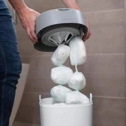 Tommee Tippee Twist & Click Tub Luieremmer Starterset Incl. 6 Cassettes 85100402 (eco) -Jollein Winkel tommee tippee twist click 1 2