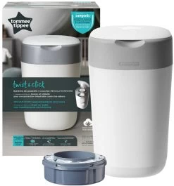 Tommee Tippee Twist & Click Cotton White Luieremmer 85100102 (eco) -Jollein Winkel tommee tippee twist click cotton white luieremmer 85101201 4 1