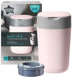 Tommee Tippee Twist & Click Gentle Pink Luieremmer 85100202 (eco) -Jollein Winkel tommee tippee twist click gentle pink luieremmer 85101301 2 1