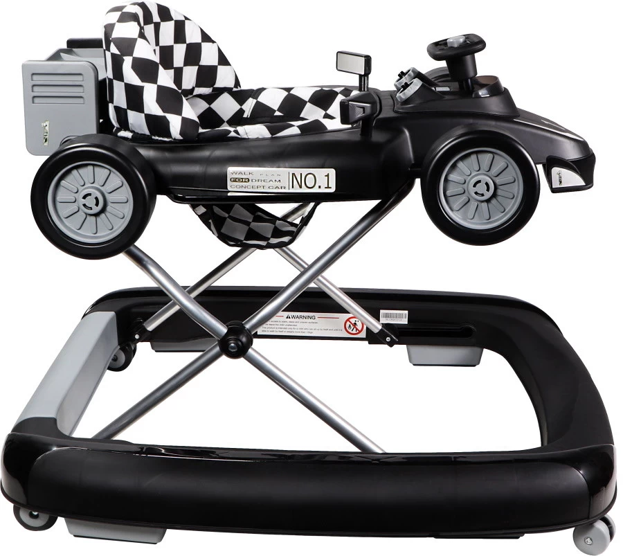 Tryco F1 Racer Black 2-in-1 Loopstoel En Loopwagen TR-362703 4 Tryco F1 Racer Black 2-in-1 Loopstoel En Loopwagen TR-362703 - Afbeelding 2
