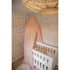 Tryco Goud Ovaal Sluierstandaard Met Voet TR-432104 -Jollein Winkel tryco klamboe goud 01