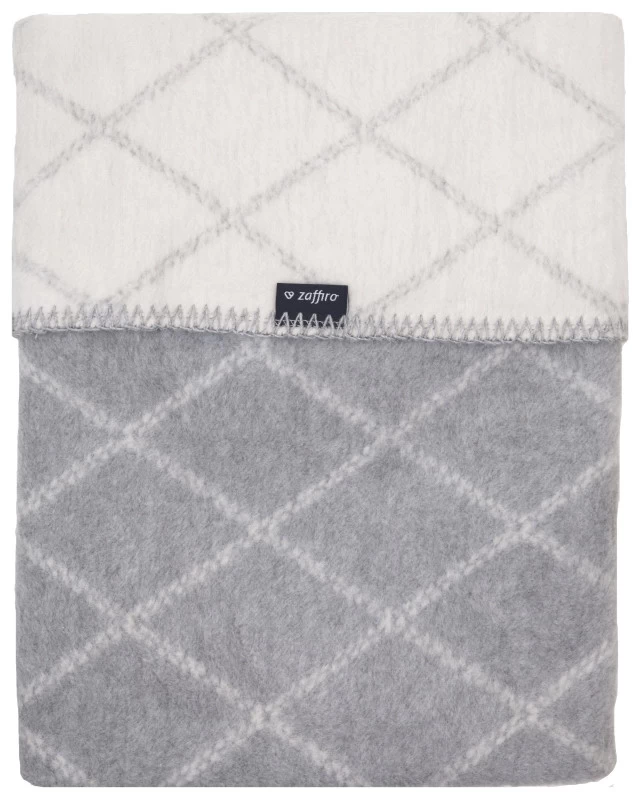 Zaffiro Grijs & Ecru Ruitjes 75 X 100 Cm Wiegdeken 43109 3 Zaffiro Grijs & Ecru Ruitjes 75 X 100 Cm Wiegdeken 43109