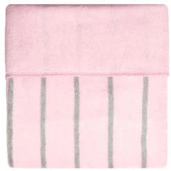 Zaffiro Grijs & Roze Gestreept 100 X 150 Cm Ledikantdeken 15403