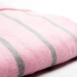 Zaffiro Grijs & Roze Gestreept 100 X 150 Cm Ledikantdeken 15403 -Jollein Winkel zaffiro roze grijs gestreept 100 x 150 cm ledikantdeken 3