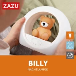 Zazu Billy Beer Bruin Nachtlampje ZA-BILLY-02 -Jollein Winkel zazu billy beer bruin nachtlampje za billy 02 3