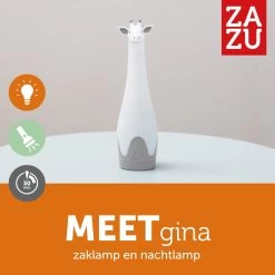 Zazu Gina Giraffe Grijs Zaklamp En Nachtlampje ZA-GINA-01 -Jollein Winkel zazu gina giraffe grijs zaklamp en nachtlampje za gina 01 4